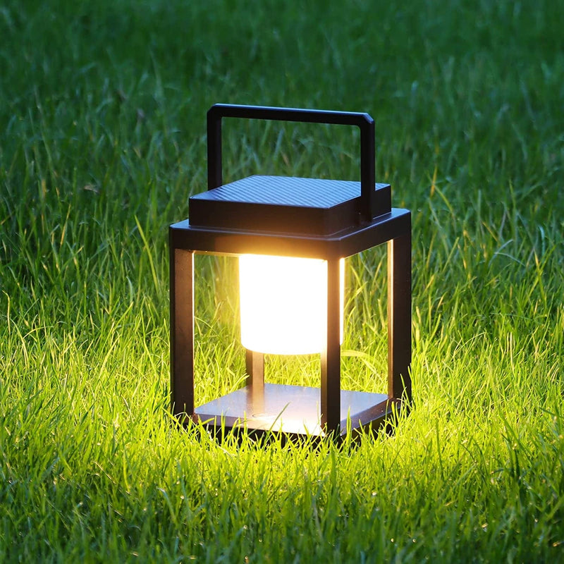 Solar Lantern Outdoor Waterproof, 3-Level Brightness Dimmable Portable LED Camping Table Lamp, USB Rechargeable Touch Control Nightlight Indoor, Kids Bedroom Reading Walking Patio Garden Light Home & Garden > Lighting > Lamps DOQREFUL   