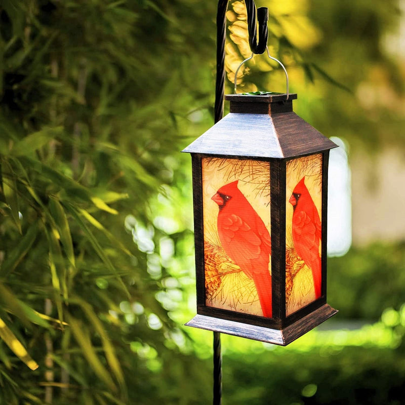 Solar Lanterns, Outdoor Hanging Lanterns Waterproof LED Solar Cardinal Lights Tabletop Lamp for Outdoor Patio Garden（1Pack Home & Garden > Lighting > Lamps EiGreen   