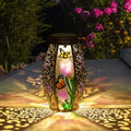 Solar Lanterns Outdoor Light - Solar Powered LED Hummingbird Glass Lights Decorative Waterproof Tabletop Lamp Tabletop with Hollowed-Out Design for Indoor Yard Table Patio Garden Pathway Holiday Home & Garden > Lighting > Lamps CHINZIMEI Butterfly-  