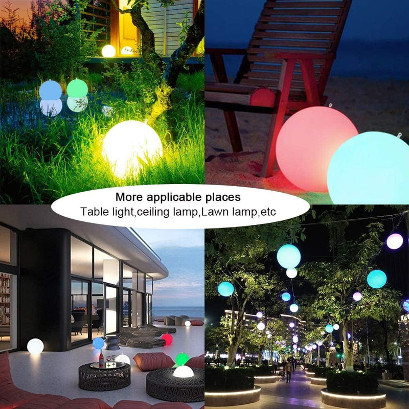 Solar LED Lights Inflatable, 14" Floating Pool Lights Waterproof Color Changing Hangable Ball Light for Pond Pool Beach Garden Backyard, Patio Decorative Night Light, Event Party as Mood Light-1Pcs Home & Garden > Pool & Spa > Pool & Spa Accessories Rukars   
