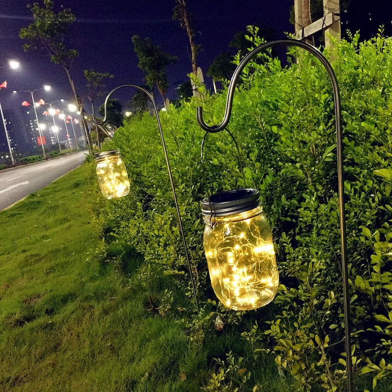Solar Mason Jar Hanging Lights, 8 Pack 30 Leds(Hangers & Jars Included) String Fairy Lights Glass Solar Laterns Table Lights,Outdoor Lawn Lamps Décor for Patio Garden,Yard,Floor,Steps and Deck Home & Garden > Lighting > Lamps Aubasic   