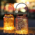 Solar Mercury Glass Jars 2 Pack Outdoor Table Lamps (Silver) Home & Garden > Lighting > Lamps SUNWIND Bronze  
