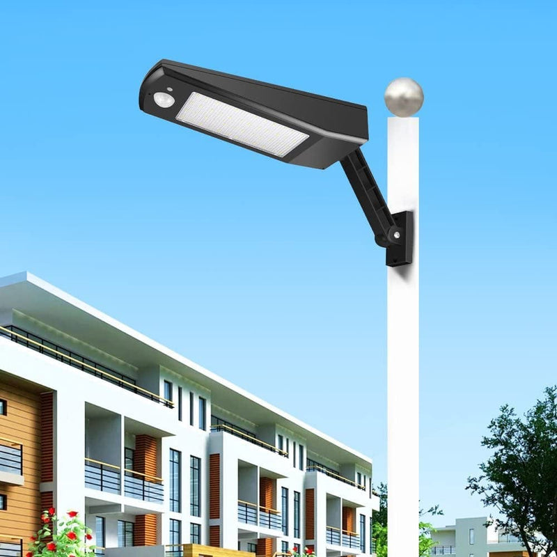 Solar Outdoor Lights, 48Leds 900LM Garden Lights Solar Powered Waterproof IP65 4 Modes Emergency Light with PIR Motion Sensor, All-In-One Cordless Lamp, for Street Road Yard Pathway Home & Garden > Lighting > Lamps Lcamaw Black Warm light 