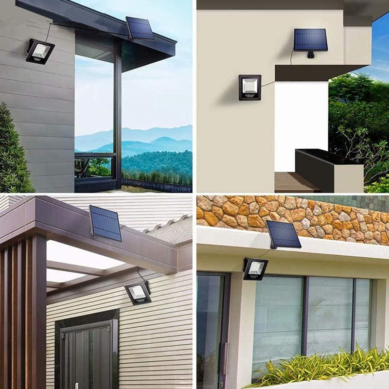 Solar Outdoor Lights Garden LED Flood Lights with Extension Cable Dusk to Dawn Security Waterproof Landscape Lighting for Barn,Ceiling Porch, Cabin Roof,Tree,Doorway,Yard,Street(Warm White) Home & Garden > Lighting > Flood & Spot Lights Ousam Led   
