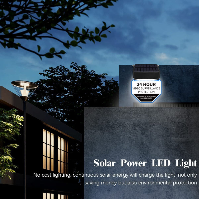 Solar Power Deck LED Light Clip-On Yard Security Sign Spotlight {Large Capacity Battery, Max14 Hours Working} Home & Garden > Lighting > Flood & Spot Lights OOSSXX   