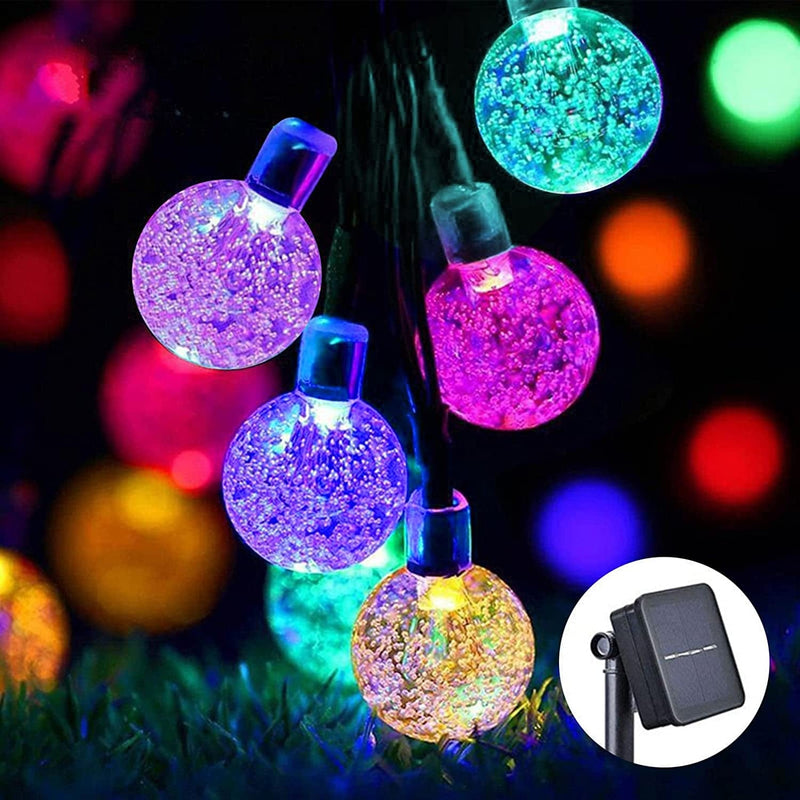 Solar String Lights Outdoor 100 Led 40 Feet Multi-Color Crystal Globe Lights with 8 Lighting Modes, Waterproof Solar Powered Patio Lights for Garden Yard Porch Wedding Party Decoration Home & Garden > Lighting > Light Ropes & Strings Jedavai   