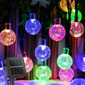 Solar String Lights Outdoor 60 Led 35.6 Feet Crystal Globe Lights with 8 Lighting Modes, Waterproof Solar Powered Patio Lights for Garden Yard Porch Wedding Party Decor (Warm White) Home & Garden > Lighting > Light Ropes & Strings Brightown Multicolor Lights 1 pc