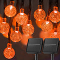 Solar String Lights Outdoor 60 Led 35.6 Feet Crystal Globe Lights with 8 Lighting Modes, Waterproof Solar Powered Patio Lights for Garden Yard Porch Wedding Party Decor (Warm White) Home & Garden > Lighting > Light Ropes & Strings Brightown Orange Lights 2 pc
