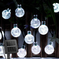 Solar String Lights Outdoor 60 Led 35.6 Feet Crystal Globe Lights with 8 Lighting Modes, Waterproof Solar Powered Patio Lights for Garden Yard Porch Wedding Party Decor (Warm White) Home & Garden > Lighting > Light Ropes & Strings Brightown Pure White Lights 1 pc