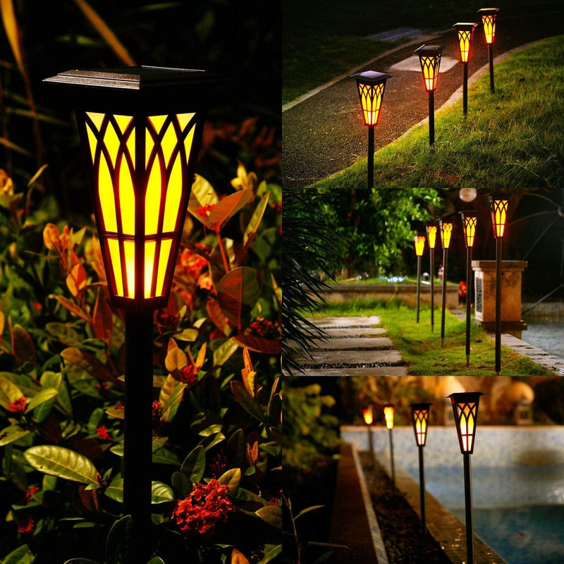 Solar Torch Lights Outdoor, 2 Lighting Modes with Dancing Flickering Flames, Waterproof IP65 Auto On/Off Flickering Solar Lights Outdoor, Solar Tiki Torches Decoration Lights for Path Yard Garden Hardware > Tools > Flashlights & Headlamps > Flashlights XMCOSY+   