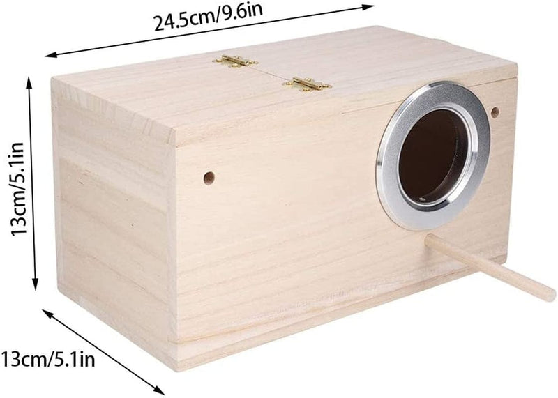 SOONHUA Bird House Parrot Breeding Box, Quality Wooden Pet Bird Nest House Breeding Box Cage Accessories for Parrot,Budgie Cockatiel Breeding Nesting Bird Aviary Cage Box Animals & Pet Supplies > Pet Supplies > Bird Supplies > Bird Cages & Stands SOONHUA   