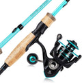 Sougayilang Fishing Rod and Reel Combo, Stainless Steel Guides Fishing Pole with Spinning Reel Combo for Saltwater and Freshwater Sporting Goods > Outdoor Recreation > Fishing > Fishing Rods Sougayilang Blue - M/MH Twin Tips 5.9ft and Spinning Reel 