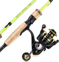 Sougayilang Fishing Rod and Reel Combo, Stainless Steel Guides Fishing Pole with Spinning Reel Combo for Saltwater and Freshwater Sporting Goods > Outdoor Recreation > Fishing > Fishing Rods Sougayilang Yellow - M/MH Twin Tips 5.9ft and Spinning Reel 