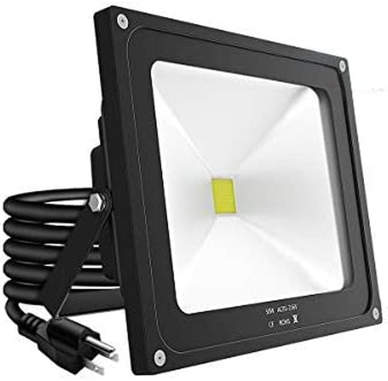 SOUTHLEVY 400W LED Flood Lights, Super Bright 40000Lm Outdoor Flood Lightssuper IP66 Waterproof Exterior Security Lights,6000K Daylight White Lighting for Playground Yard Stadium Lawn Ball Park Home & Garden > Lighting > Flood & Spot Lights SOUTHLEVY 50w-black  
