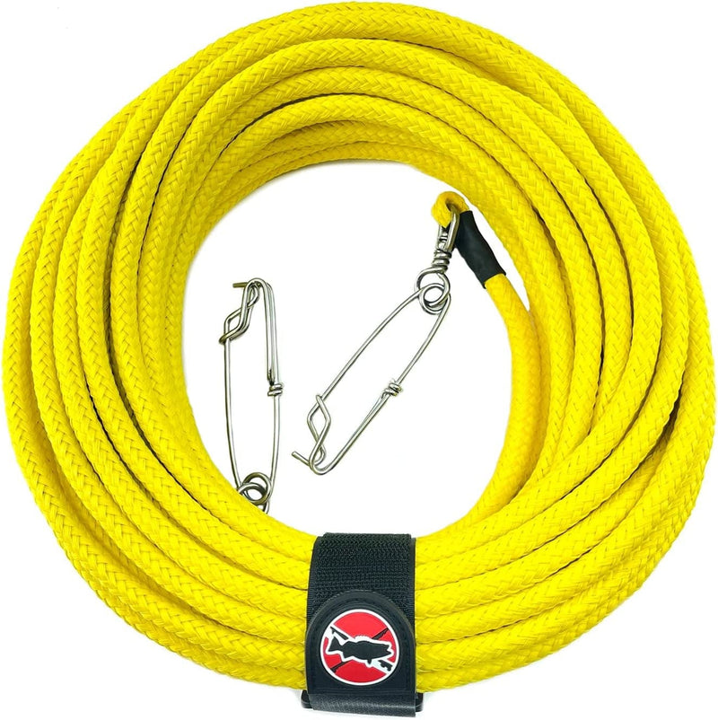SPEARFISHING WORLD 3/8" Foam Filled Diamond Braid Polypropylene Float Line for Spearfishing and Water Sports Sporting Goods > Outdoor Recreation > Fishing > Fishing Lines & Leaders Spearfishing World Yellow 60FT 