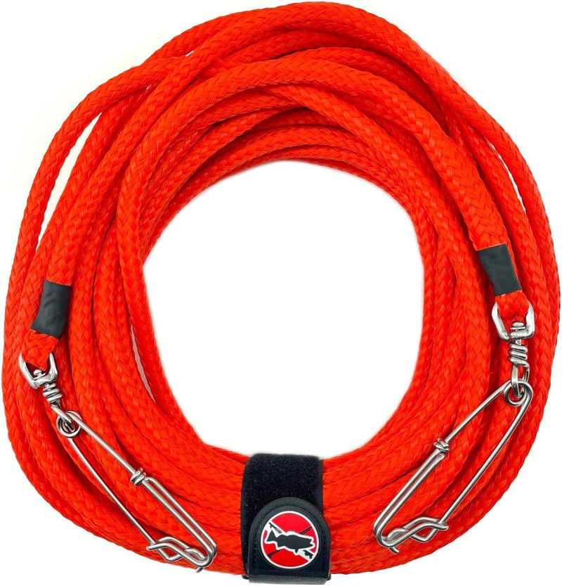 SPEARFISHING WORLD 3/8" Foam Filled Diamond Braid Polypropylene Float Line for Spearfishing and Water Sports Sporting Goods > Outdoor Recreation > Fishing > Fishing Lines & Leaders Spearfishing World Orange 60FT 