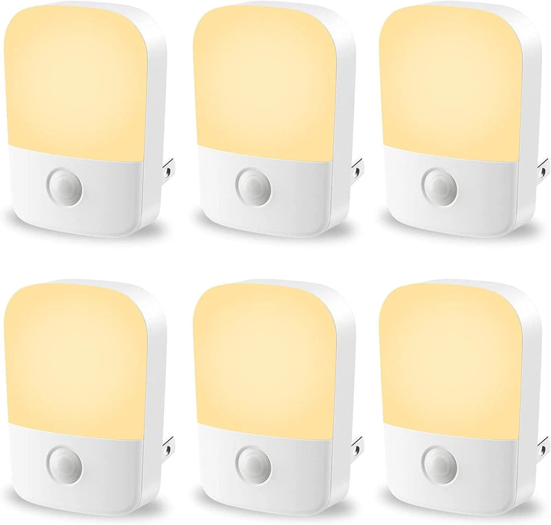 Specmsky Night Light Plug into Wall, Small Night Light with Dusk to Dawn Sensor, Soft Warm White Adjustable Brightness LED Nite Lights for Kids, Nursery, Pet, Bedroom Hallway Kitchen, 2 Pack