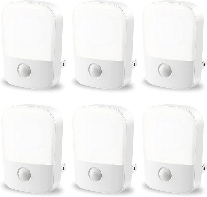 Specmsky Night Light Plug into Wall, Small Night Light with Dusk to Dawn Sensor, Soft Warm White Adjustable Brightness LED Nite Lights for Kids, Nursery, Pet, Bedroom Hallway Kitchen, 2 Pack Home & Garden > Lighting > Night Lights & Ambient Lighting Specmsky Cold White 6 Pack 