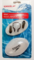Speedo Adult Ear Plugs (1 Pair) and Nose Clip (1) Set for Recreational Swimmers 15 Years and Up Sporting Goods > Outdoor Recreation > Boating & Water Sports > Swimming Speedo Smoke Ice  