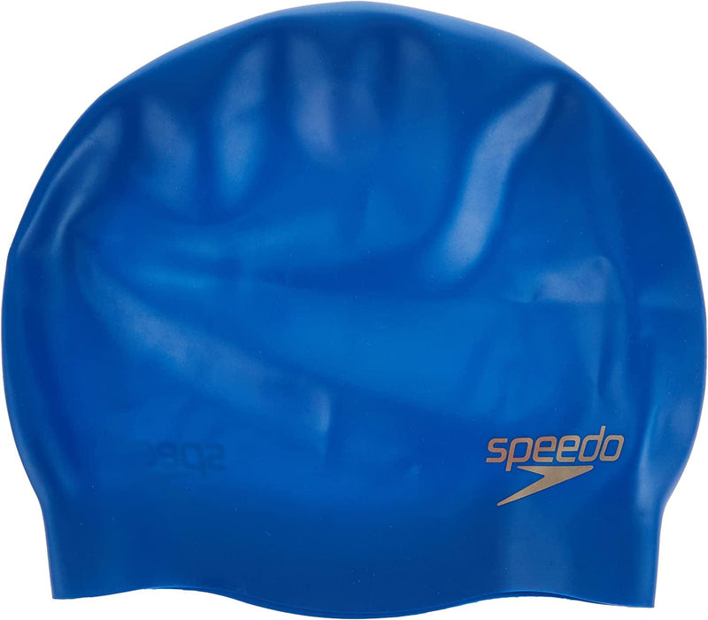 Speedo Core Plain Moulded Silicone Swimming Cap Sporting Goods > Outdoor Recreation > Boating & Water Sports > Swimming > Swim Caps Speedo Blue One Size 