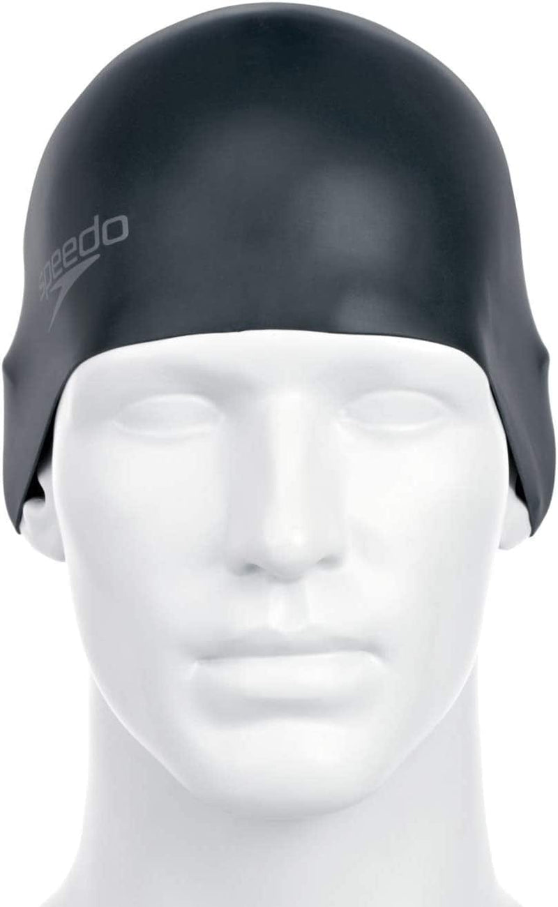 Speedo Core Plain Moulded Silicone Swimming Cap Sporting Goods > Outdoor Recreation > Boating & Water Sports > Swimming > Swim Caps Speedo Black One Size 