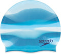 Speedo Unisex-Adult Swim Cap Silicone Elastomeric Sporting Goods > Outdoor Recreation > Boating & Water Sports > Swimming > Swim Caps Speedo Blended Stripe Enamel Blue  