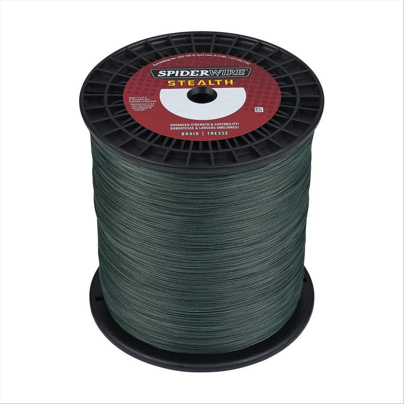 Spiderwire Stealth Braid Fishing Line Sporting Goods > Outdoor Recreation > Fishing > Fishing Lines & Leaders Pure Fishing Moss Green 20 Pounds 3000 Yards