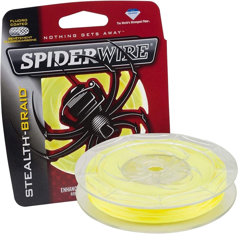 Spiderwire Stealth Braid Fishing Line Sporting Goods > Outdoor Recreation > Fishing > Fishing Lines & Leaders Pure Fishing Hi-Vis Yellow 20 Pounds 125 Yards