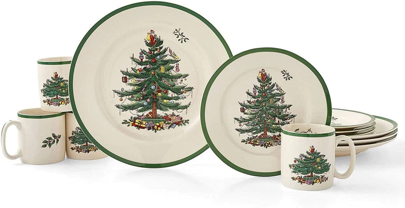 Spode Christmas Tree 12-Piece Dinnerware Set, Service for 4 Home & Garden > Kitchen & Dining > Tableware > Dinnerware Spode Christmas Tree 12-Piece Dinnerware Set  