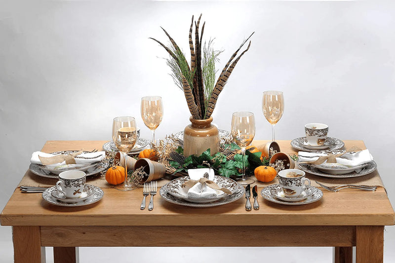 Spode Woodland Turkey Design- Rectangular Platter (19")- Porcelain Home & Garden > Decor > Seasonal & Holiday Decorations& Garden > Decor > Seasonal & Holiday Decorations Spode   