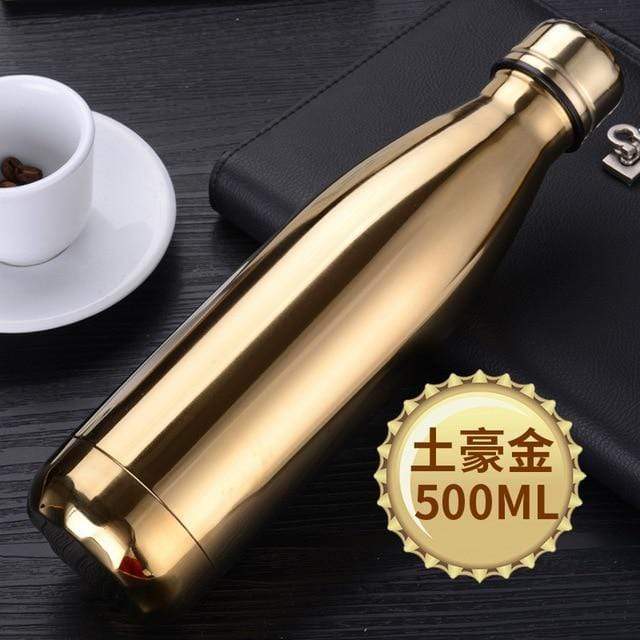 Stainless Steel Thermo Bottle Home & Garden > Kitchen & Dining > Tableware > Drinkware KOL DEALS Russian Federation 1000ML Gold