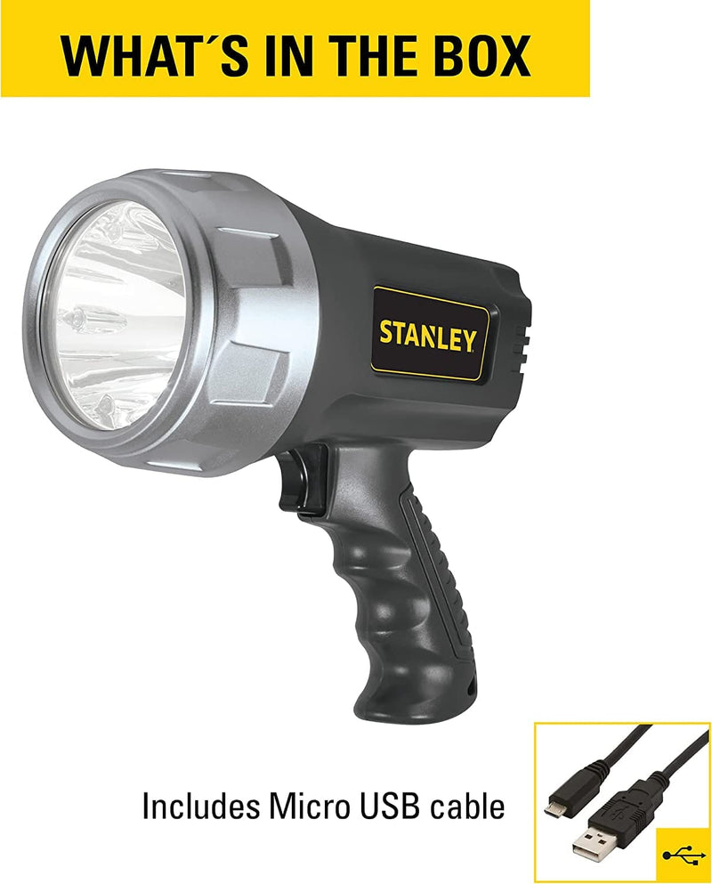 STANLEY SL3HS Rechargeable 900 Lumen Lithium Ion Ultra Bright LED Spotlight Flashlight Home & Garden > Lighting > Flood & Spot Lights Stanley   