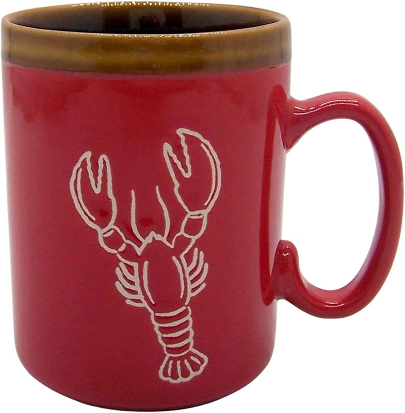 Stoneware Hand Glazed Moose Coffee Mug, Nautical Drinkware, Novelty Mug, 4.5 Inches Home & Garden > Kitchen & Dining > Tableware > Drinkware Wowser Lobster Mug  
