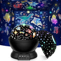 STRAWBETTER Dinosaur Night Light for Kids Toys 2-In-1 Dinosaurs & Star Projector for Boy 3 4 5 6 7 8 9 10 11 12 Year Old Gifts Rotating Nights Lights Lamp for Age 3-12 Boys Bedroom Christmas Decor Home & Garden > Lighting > Night Lights & Ambient Lighting STRAWBETTER Dinosaur-Black  