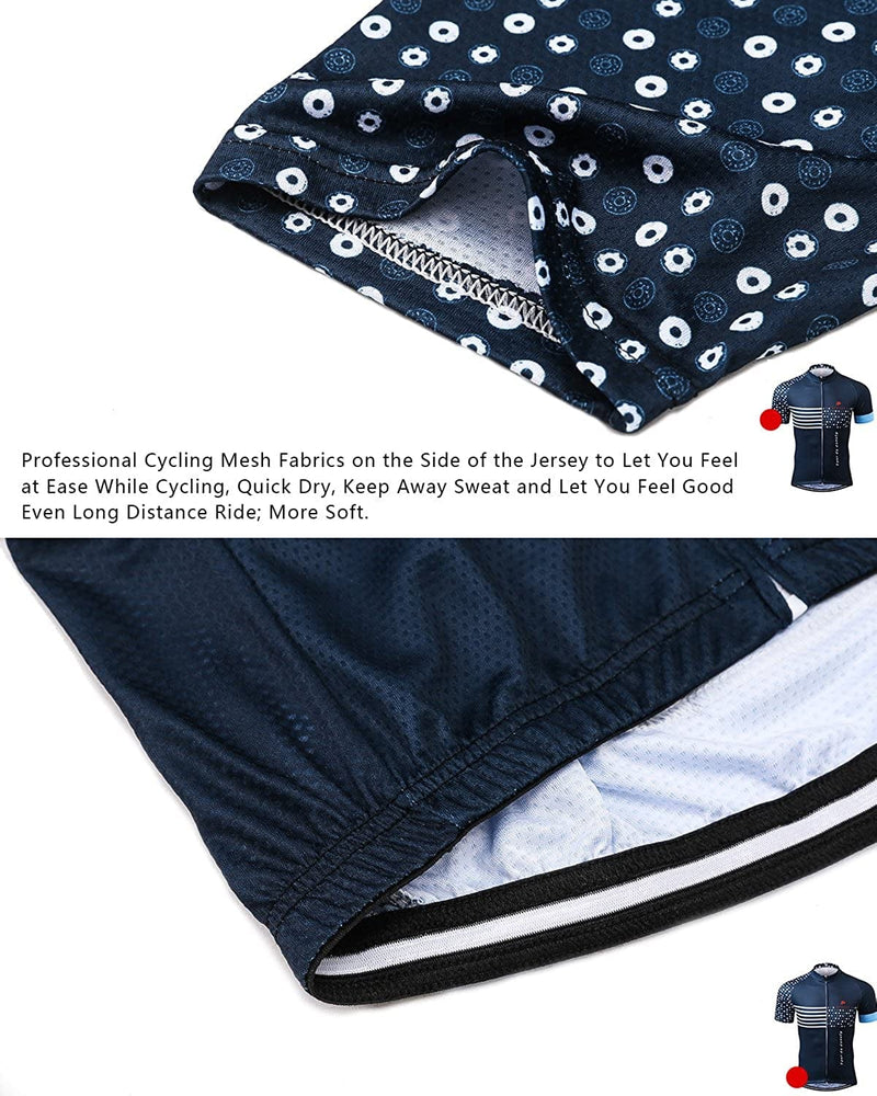 Strgao Men'S Cycling Jersey Bike Short Sleeve Shirt