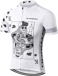 Strgao Men'S Cycling Jersey Bike Short Sleeve Shirt Sporting Goods > Outdoor Recreation > Cycling > Cycling Apparel & Accessories LLAI STRGAO Poker 3X-Large 