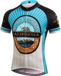 Strgao Men'S Cycling Jersey Bike Short Sleeve Shirt Sporting Goods > Outdoor Recreation > Cycling > Cycling Apparel & Accessories LLAI STRGAO Blue 3X-Large 