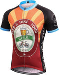 Strgao Men'S Cycling Jersey Bike Short Sleeve Shirt Sporting Goods > Outdoor Recreation > Cycling > Cycling Apparel & Accessories LLAI STRGAO Orange 3X-Large 