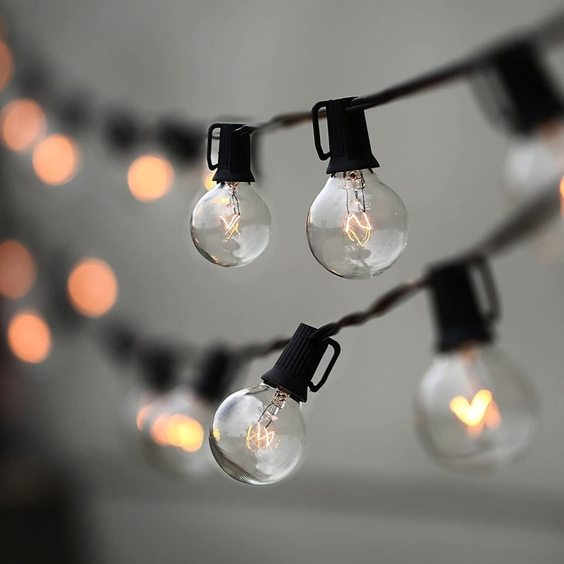 String Lights, Lampat 25Ft G40 Globe String Lights with Bulbs-Ul Listd for Indoor/Outdoor Commercial Decor Home & Garden > Lighting > Light Ropes & Strings Lampat   