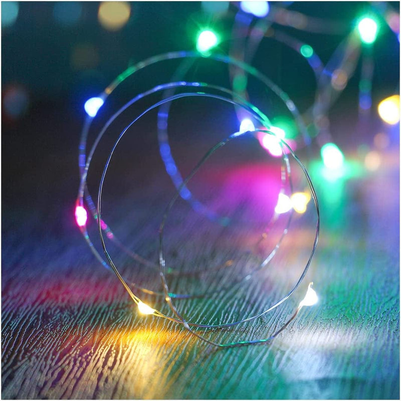 String Lights,Waterproof LED String Lights,10Ft/30 Leds Fairy String Lights Starry ,Battery Operated String Lights for Indoor&Outdoor Decoration Wedding Home Parties Christmas Holiday.(Warm White) Home & Garden > Lighting > Light Ropes & Strings XINKAITE Multicolor 10ft 