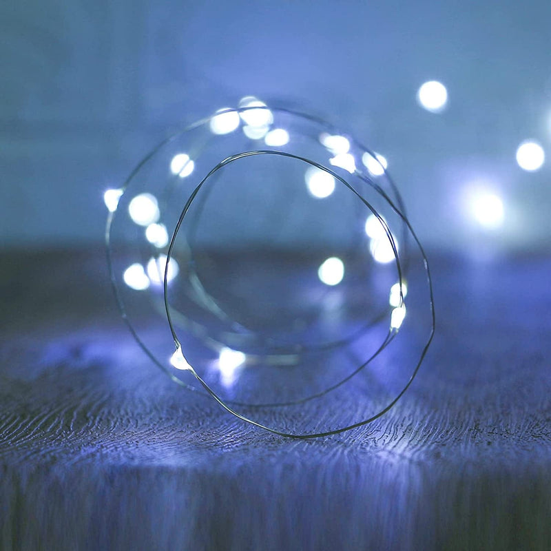 String Lights,Waterproof LED String Lights,10Ft/30 Leds Fairy String Lights Starry ,Battery Operated String Lights for Indoor&Outdoor Decoration Wedding Home Parties Christmas Holiday.(Warm White) Home & Garden > Lighting > Light Ropes & Strings XINKAITE White 32.8ft 