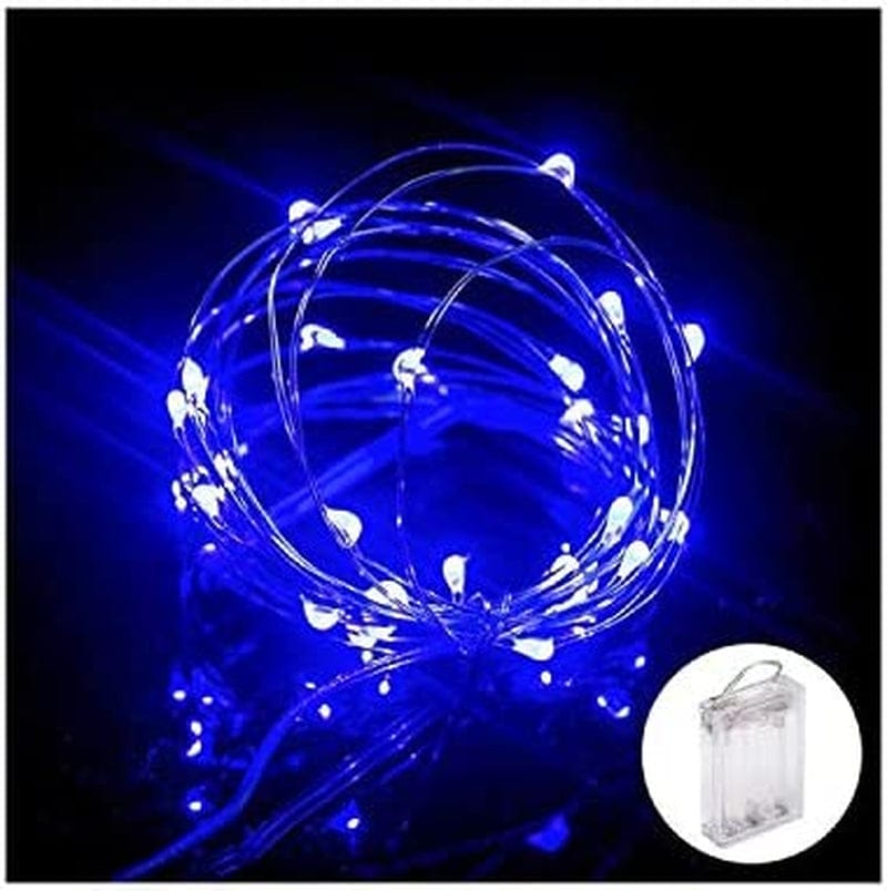String Lights,Waterproof LED String Lights,10Ft/30 Leds Fairy String Lights Starry ,Battery Operated String Lights for Indoor&Outdoor Decoration Wedding Home Parties Christmas Holiday.(Warm White) Home & Garden > Lighting > Light Ropes & Strings XINKAITE Blue 32.8ft 