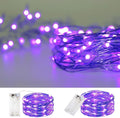 String Lights, Waterproof LED String Lights,2 Pack 20Ft 60 LED Festival Decorations Crafting Battery Powered Copper Wire Starry Fairy Lights (Multicolor) Home & Garden > Lighting > Light Ropes & Strings Baisico Purple  