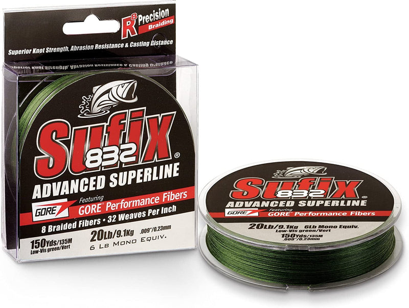Sufix 832 Braid Line-600 Yards (Neon Lime, 30-Pound) Sporting Goods > Outdoor Recreation > Fishing > Fishing Lines & Leaders Rapala   