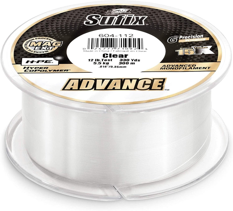 Sufix Advance Clear Monofilament 250-330 Yard Spools Sporting Goods > Outdoor Recreation > Fishing > Fishing Lines & Leaders Sufix 25 Pound - 250 Yards  