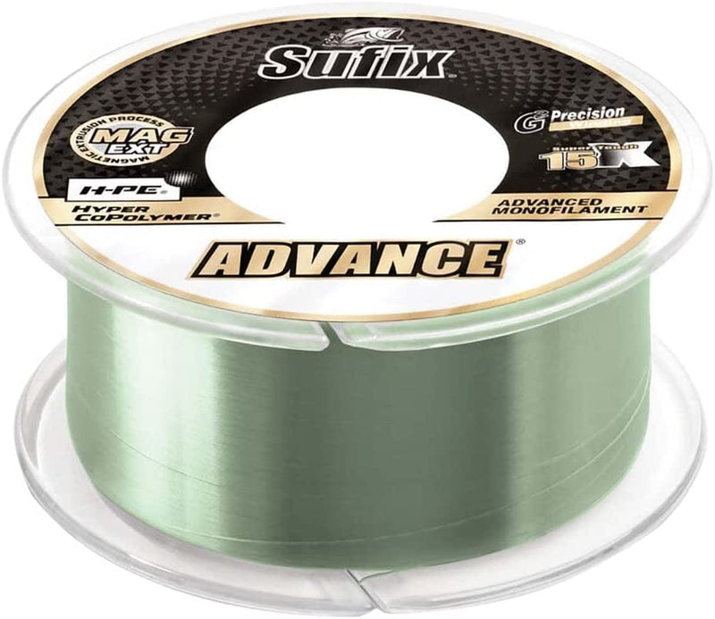 Sufix Advance Lo-Vis Green Monofilament 250-330 Yard Spools Sporting Goods > Outdoor Recreation > Fishing > Fishing Lines & Leaders Sufix 20 Pound - 330 Yards  