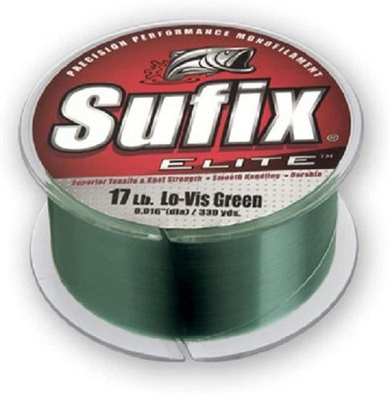 Sufix Elite 14 Lb Fishing Line (330 YD Spool) Sporting Goods > Outdoor Recreation > Fishing > Fishing Lines & Leaders Sufix Low Vis Green  