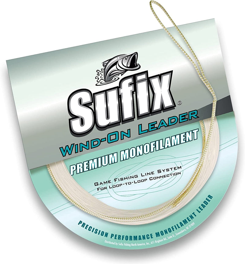 Sufix Wind-On Monofilament Leader Fishing Line-33-Feet Leader (Clear, 100-Pound) Sporting Goods > Outdoor Recreation > Fishing > Fishing Lines & Leaders Rapala   