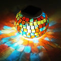 Sunkite Solar Table Lights Outdoor Indoor Color Changing Crackle Crystal Glass Night Lights,Waterproof Solar Powered Mosaic Glass Lamp,For Home Room Decorations Christmas(Multicolor)