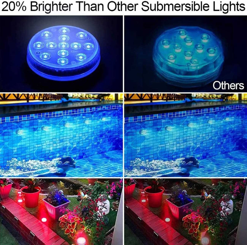Sunyel Submersible LED Pool Lights, Color Changing and Battery Powered Pumpkin Lights Underwater Lights for Halloween Jack-O-Lanterns and Pool Pond Decoration (2 Packs) Home & Garden > Pool & Spa > Pool & Spa Accessories Sunyel   